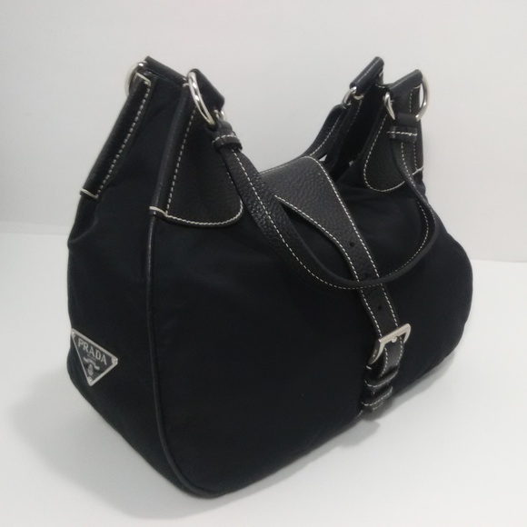 prada black side bag